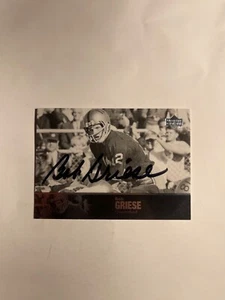 Purdue Boilermakers Miami Dolphins BOB GRIECHSE signierte Karte - Bild 1 von 1
