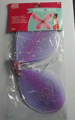 Alas de mariposa de Halloween con elástico 3 variaciones teniente púrpura/lt. Verde/Rosa 3+ Foto 1 de 3