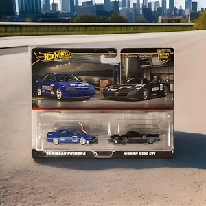 Hot Wheels Premium Car Culture 2 Pack 1:64 1994 Nissan - Primera Nissan R390 GT1 - Foto 1 di 3