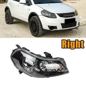 Right Front Bumper Headlight Headlamp For Suzuki SX4 2006-2012 Black Type - Picture 1 of 6