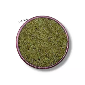 Piedra preciosa de peridoto triturada gruesa de todos los tamaños polvo curativo incrustación de carpintería - Imagen 1 de 27