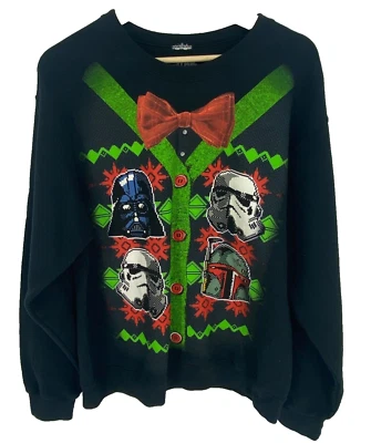 Sudadera Pullover Para Hombre Star Wars Navidad Vacaciones Talla Mediana M Foto 1 de 4