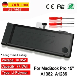 OEM Akku A1382 für Apple MacBook Pro 15" zoll A1286 2011 2012 Batterie - Bild 1 von 12