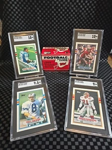 1989 TOPPS TRADED FOOTBALL/ Hi Grade Set w/, Barry Sanders SGC 10 RC - Picture 1 of 10