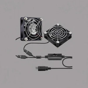 2 Packs 60mm X 10mm Usb Computer Fan 5v Wirh Speed Control Dc Brushless Cooling - Afbeelding 1 van 10