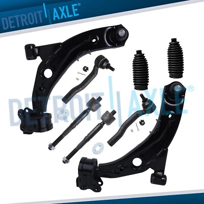 8pc Front Lower Control Arm Tierods for 2007 2008 2009 2010 2011 2012 Mazda CX-7 - Image 1 of 4