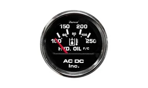 Hydraulic Oil Temperature Gauge 100-250 degrees F - Picture 1 of 15