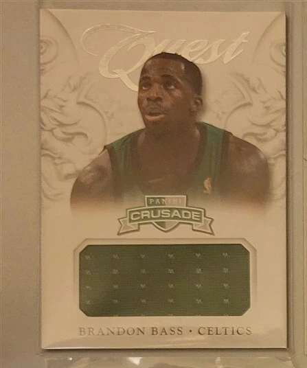 BRANDON BASS 2012-13 Panini Crusade Quest Authentic Game Used Jersey #42 CELTICS - Image 1 of 1