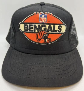 Vintage 80s Cincinnati Bengals Drew Pearson Mesh Foam Trucker Snapback Hat - Picture 1 of 8