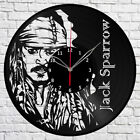 Horloge vinyle horloge capitaine Jack moineau art unique disque vinyle horloge murale 1398