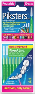 Interdental Brush - Brushes for Cleaning between Teeth (10 Pack, Size 6 (Green)) - Picture 1 of 1