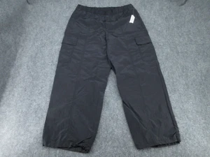 NWT Gap Pants Mens Large Black Nylon Activewear Cargo Adult (ACT. 37x29) NEW - Picture 1 of 17