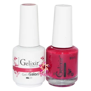 GELIXIR Soak Off Gel Polish Duo Set (Gel + Matching Lacquer) - 128 - Picture 1 of 1