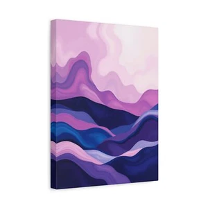 Abstract Minimalist landscape rolling hills print Matte Canvas, Stretched, 1.25" - Picture 1 of 25