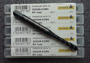 1 x trapano filettato PROTOTYP PARADUR INOX 50 205059-EGM4 6H mod HSS-E con fattura - Foto 1 di 2