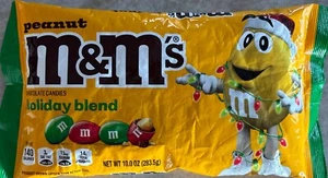 M&M's Peanut Holiday Blend 10 Oz Bag Rare Christmas Edition - Picture 1 of 2