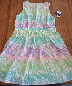 Arizona Girls Plus Palm Leaves Size Large 14 1/2- 16 1/2 Dress-Brand New-SHIP24H - Picture 1 of 6