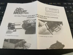  STAMPE BLU ISTRUZIONI 21° SECOLO GIOCATTOLI M16 MEZZA PISTA - Foto 1 di 1