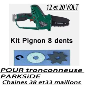 PARKSIDE Mini Kettensäge 20V und 12V Ritzelsatz passend für Ketten 33/38 - Bild 1 von 1