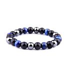 Energy Healing Stretch Bracelet 8mm Triple Protection Natural Stone For Menwomen
