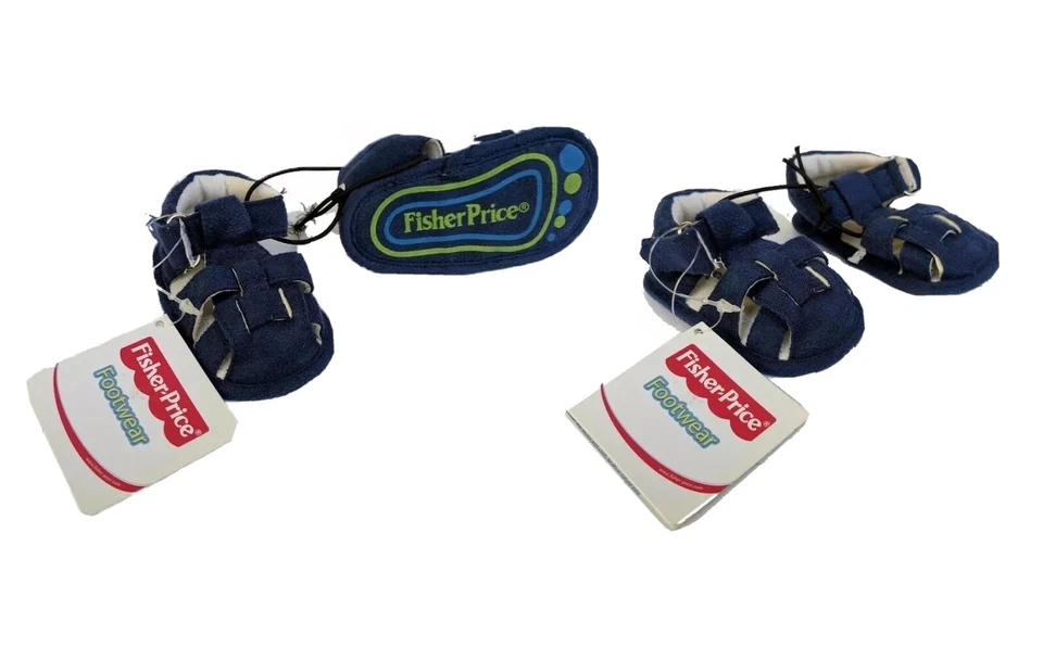 Fisher Price Baby Sandals Strap BNWT Blue Size 1 0-6 moths Cute Easy on?off - Image 1 of 1