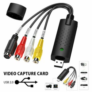 USB 2.0 Video Audio Capture Card Adapter For VHS VCR TV to DVD Converter