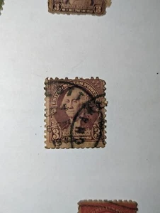 Very RARE 1932 US 3 CENT George Washington Stamp Purple / Violet Vintage P2L602 - Picture 1 of 1