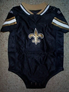 *IRREGULAR* New Orleans Saints nfl INFANT BABY NEWBORN Jersey 12M 12 M Months - Picture 1 of 2
