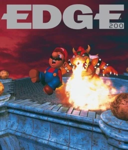 RARE LIMITED EDITION 128/200 SUPER MARIO 64 N64 EDGE MAGAZINE COLLECTOR POSTCARD - Picture 1 of 3