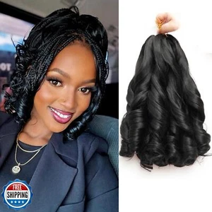 French Curl Braiding Hair 12Inch 8Packs French Curl Crochet Braids Short Curl - Picture 1 of 5