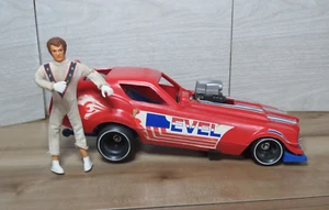 1976 Ideal Evel Knievel Funny Car Firebird Motorcycle Dragster Figure Doll READ - Picture 1 of 24