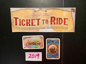 Ticket To Ride LOCOMOTIVE TRAIN CARD 2019 GAME REPLACEMENT PIECES 2019 - Picture 1 of 3