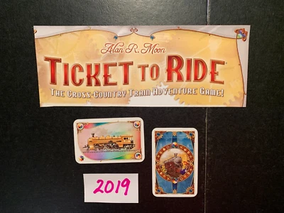 Ticket To Ride  LOCOMOTIVE TRAIN  CARD  2019   GAME REPLACEMENT PIECES  2019 - Image 1 of 3
