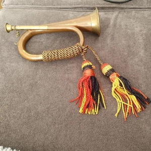 WWII Signal Bugle - Ontario Regiment Royal Canadian Armoured Corps (Black Cats) - Picture 1 of 13