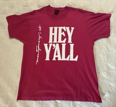 Camiseta De Colección Montgomery AL Hey Yall Bye Yall Delantera Trasera EE. UU. Pantalla Estrellas L Foto 1 de 4