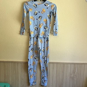 Bluey Pajamas Set Kids Size 10 Long Sleeve Top & Pants Snug Fit Cotton PJs - Picture 1 of 14