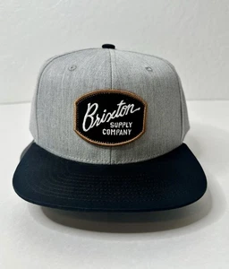 Brixton Supply Company Aldridge Snapback Crossover Cap Black Heather Grey New - Picture 1 of 14