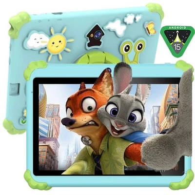 2025 Neu Kids Kinder Tablet Android 15 8GB+128GB ROM 7 Zoll Quad Core 5G WIFI - Bild 1 von 4