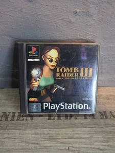 Tomb Raider 3 - Platinum - PlayStation 1 PS1 gioco PAL completo di manuale  - Foto 1 di 6