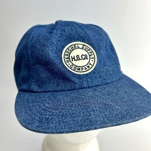 HERSCHEL SUPPLY COMPANY DENIM Baseball Cap Mütze H.S.CO LOGO Adj. Herrengröße EUC - Bild 1 von 12