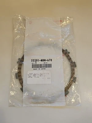 1 Placa de embrague de fibra genuina Honda CRF450R 2011-2023 CRF 450 R 22201-MBN-670 NUEVA Foto 1 de 3