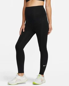 Nike Damen-Umstandsleggings mit hoher Taille in Schwarz Medium (A2W) Yogahose - Bild 1 von 4