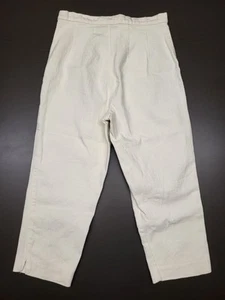 Vintage 90er JouJou Damengröße 28" W 20" Schrittlänge weiß cremefarben ausgestellt seitlicher Reißverschluss Demim Jeans - Bild 1 von 5
