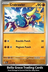 Crabrawler #114/197 SV03: Obsidian Flames Pokemon Common - Picture 1 of 2