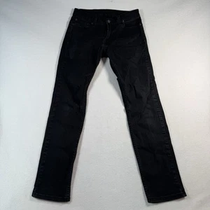 Levis Jeans Mens 30 Black 511 Slim Straight Mid Rise Stretch - Picture 1 of 12