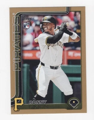 2025 TOPPS UPDATE BASEBALL GOLD 142/2025 RC RONNY SIMON PIRATES #US111 - Image 1 of 2