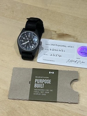 Reloj de pulsera de campo Marathon de propósito general de cuarzo (GPQ) - negro - WW194015 Foto 1 de 4