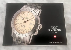 Glycine Swiss 2001-2002 Catalog 35 Pages And Price List - Picture 1 of 7