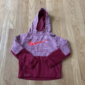 Nike Sweatshirt Kids Size 4T Red Hoodie Pockets Pullover - Picture 1 of 5