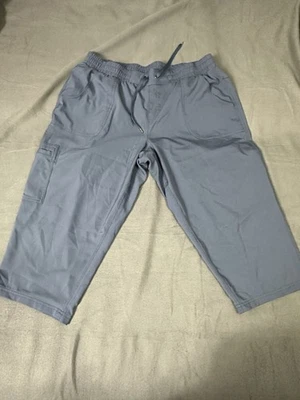 Pantalones capri cargo St. John’s Bay Active para mujer 100 % poliéster cintura elástica XL Foto 1 de 4